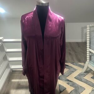Rebdolls Satin Robe - Rich Purple NWT